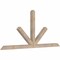 Ekena Millwork Saratoga Smooth Timber Gable Bracket, Douglas Fir, 84"W x 38"H x 3 1/2"D x 3 1/2"F, 11/12 Pitch GBW084X38X0404SAR00SDF - alternate 3